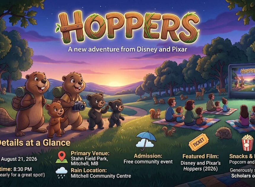 Mitchell Summer Movie Night: Enjoy Disney & Pixar’s Hoppers Under the Stars Near Blumenort, MB