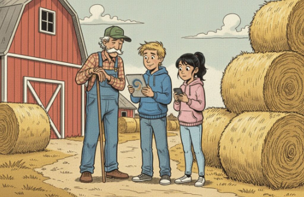 Town & Country Life comic, Episode 1 — Grandpa Jake puts his traditional weather