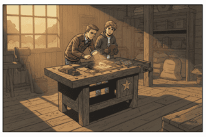 The Mystery of Oak Creek comic, Episode 1 — Alex, Jordan, and Casey uncover a hi