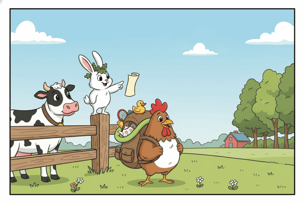 Prairie Paws comic, Episode 1 — Barnaby leads a nature trail adventure through B